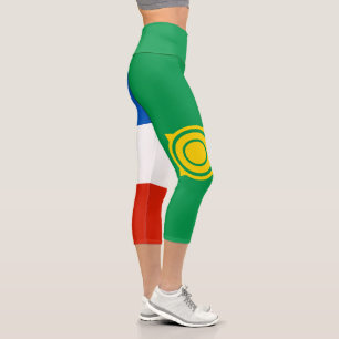 Khakassia Flag Capri Leggings
