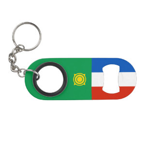 Khakassia Flag Keychain Bottle Opener