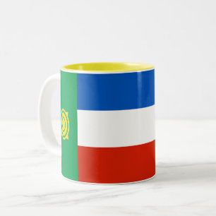 Khakassia Flag Two-Tone Coffee Mug