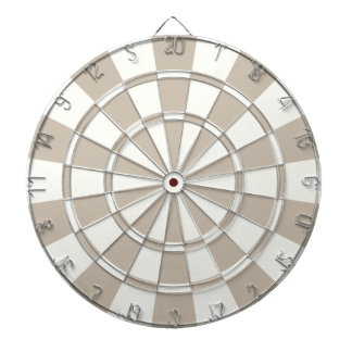 Khaki And White Dartboard
