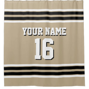 Khaki Black White Stripes Sports Jersey
