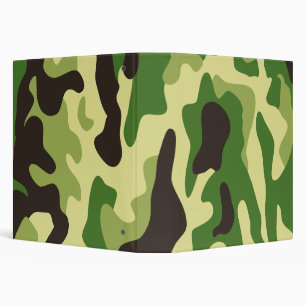 Khaki camouflage pattern binder