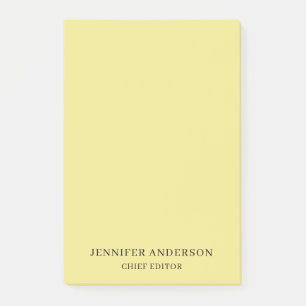 Khaki Color Professional Modern Plain Minimalist Post-it Notes