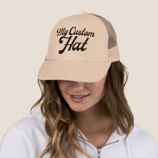 KHAKI Custom Trucker Hat Mesh Back Cap Blank