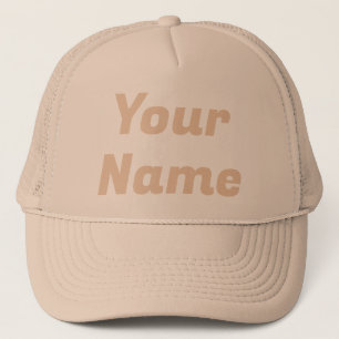 Khaki CUSTOMIZABLE Trucker Hat