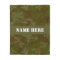 Khaki Green Custom Camo Throw Blanket