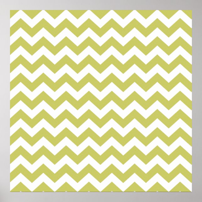 Khaki Safari Chevron Poster (Front)