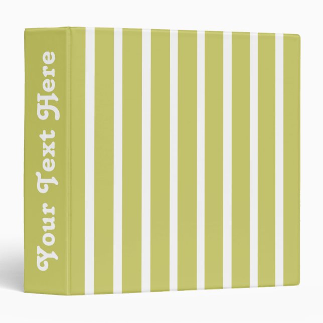 Khaki Safari Stripe Binder (Front/Spine)