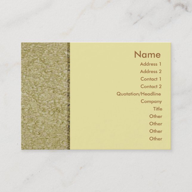 Khaki Sandstone Profile Card (Front)