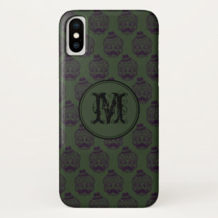 Khaki Skull Halloween Personalized Monogram Case-Mate iPhone Case