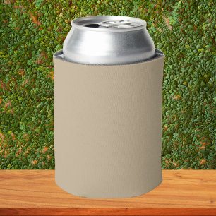 Khaki Solid Colour Can Cooler