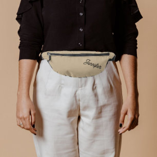 Khaki Stylized Bridesmaid Name Fanny Pack