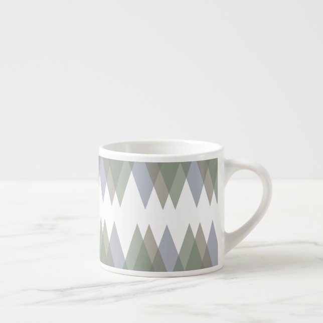Khaki triangles espresso cup (Right)