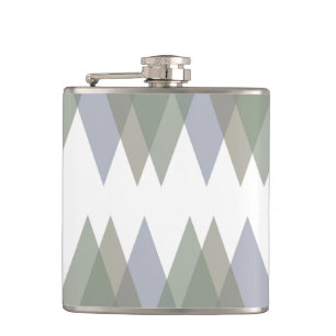 Khaki triangles hip flask