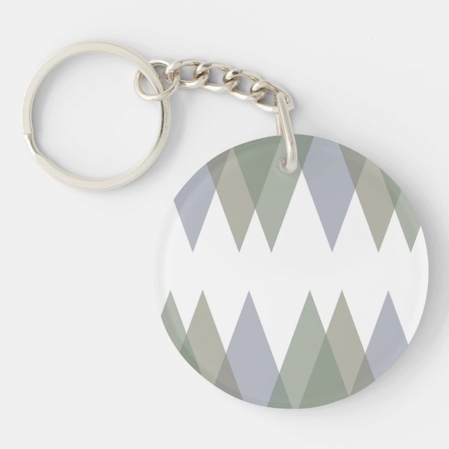 Khaki triangles keychain (Front)