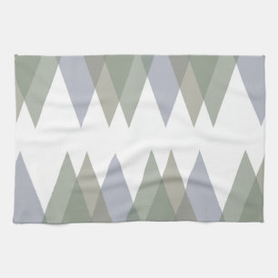 Khaki triangles kitchen towel