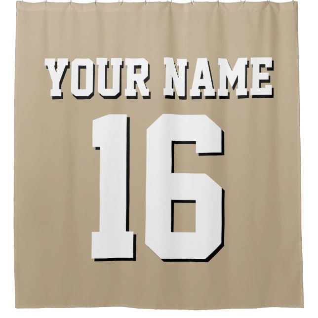 Khaki White Sports Jersey Team Jersey (Front)
