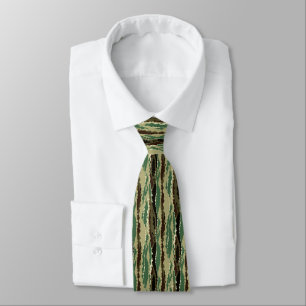Khakki camouflage striped camouflage stylish trend tie