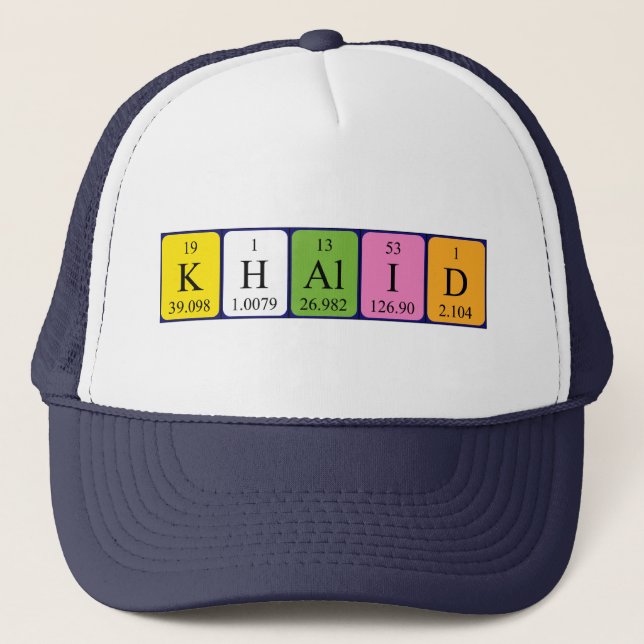 Khalid periodic table name hat (Front)