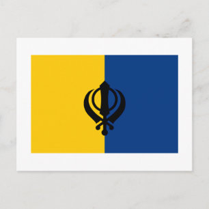Khalistan Flag Postcard