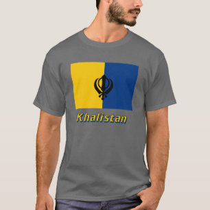 Khalistan Flag with Name T-Shirt