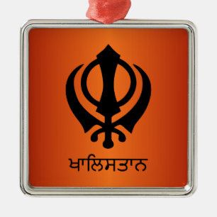 Khalistan Metal Ornament