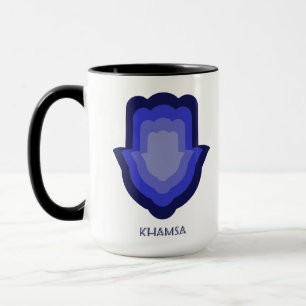 Khamsa Blue Mug