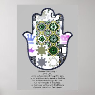 Khamsa Hand Poster Design 1 Renter Upscale
