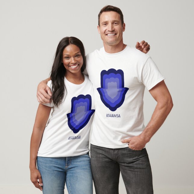 Khamsa or Hand of Fatima Champion Double Dry V T-Shirt (Unisex)