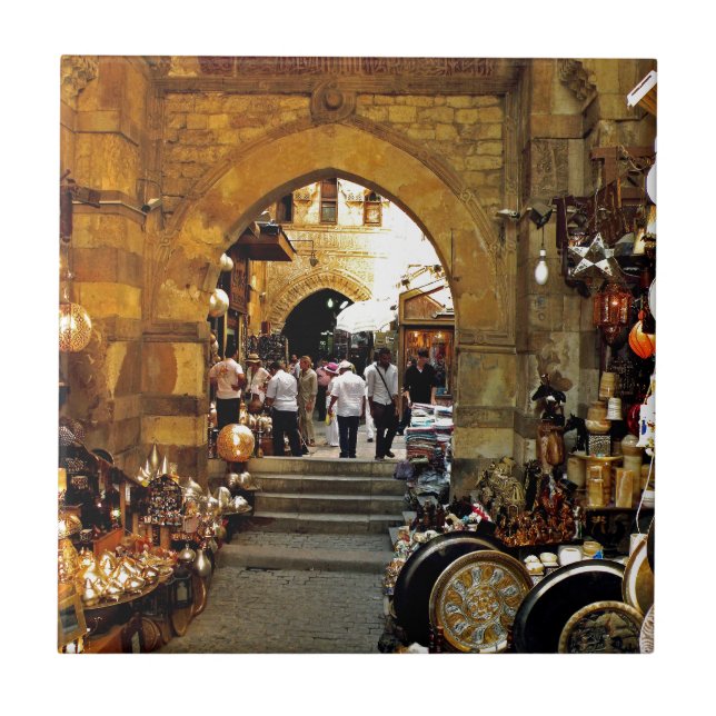 Khan al-khalili market tile (Front)
