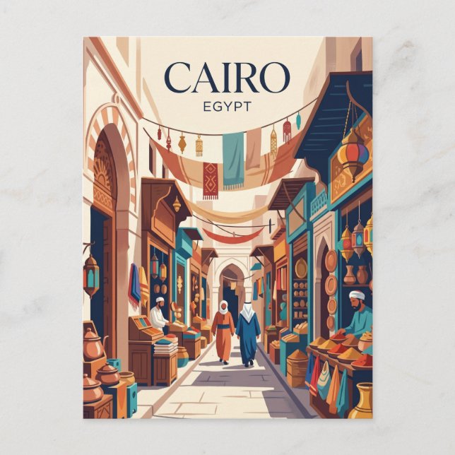 Khan el-Khalili Egypt Postcard (Front)