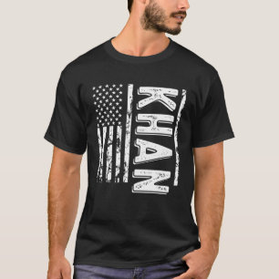 Khan Last Name Funny Surname Team Khan Family T Sh T-Shirt