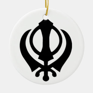 Khanda Sikh Symbol Ceramic Ornament