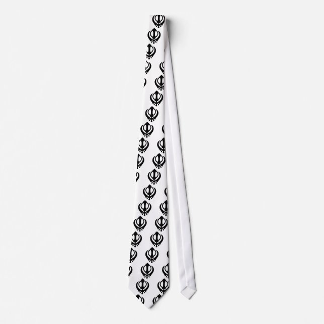 Khanda Sikh Symbol Tie (Front)