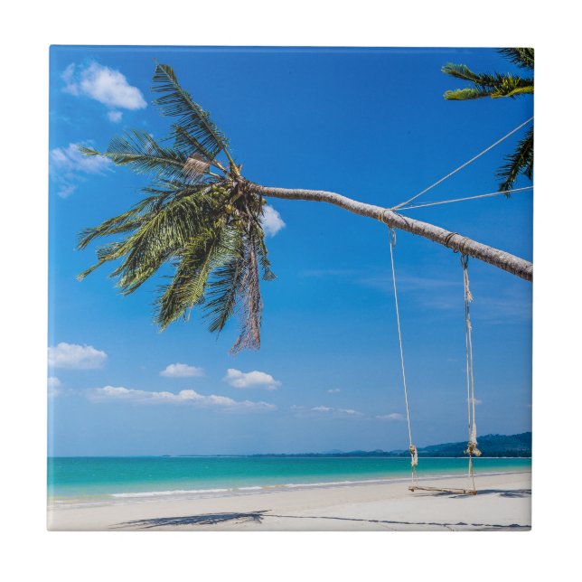 Khao Lak Beach Phuket Thailand gift Poster Jigsaw Tile (Front)