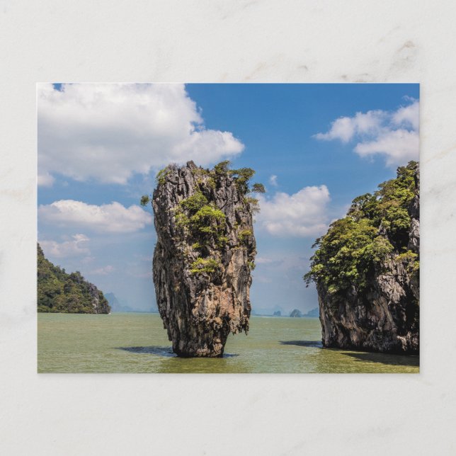 Khao Phing Kan rock island Phuket in Thailand gift Holiday Postcard (Front)