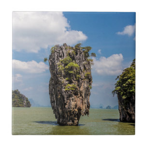 Khao Phing Kan rock island Phuket in Thailand gift Tile