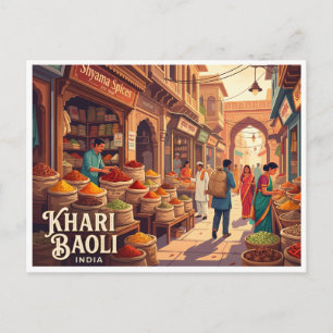 Khari Baoli Delhi India Postcard