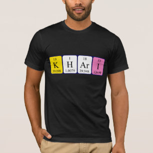 Khari periodic table name shirt