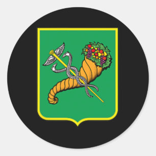 Kharkiv City Flag Ukraine Ukrainian Pride  Classic Round Sticker