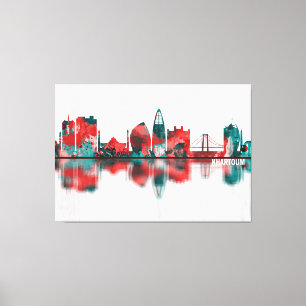 Khartoum Sudan Skyline Canvas Print