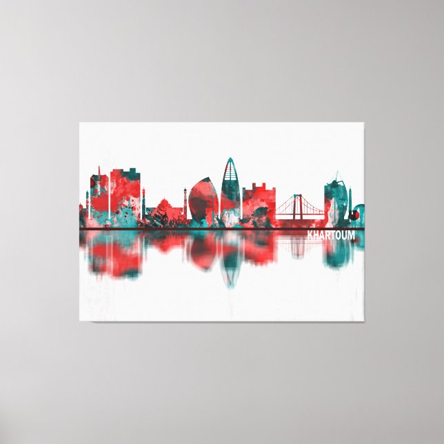 Khartoum Sudan Skyline Canvas Print (Front)
