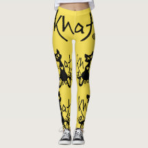 Khat logo leggings YELLOW