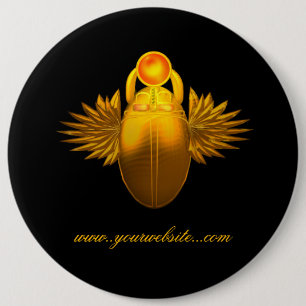 Kherpi God of the Rising Sun 6 Inch Round Button