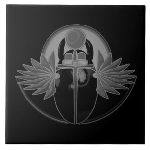 Kherpi God of the Rising Sun,scarab beetle. Tile
