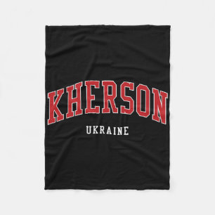 Kherson Ukraine College University Style Fleece Blanket