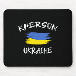 Kherson Ukraine Souvenir Ukrainian Country Flag Br Mouse Pad