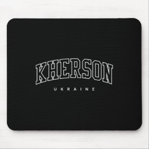 Kherson Ukraine Trendy Varsity Athletic Style  Mouse Pad