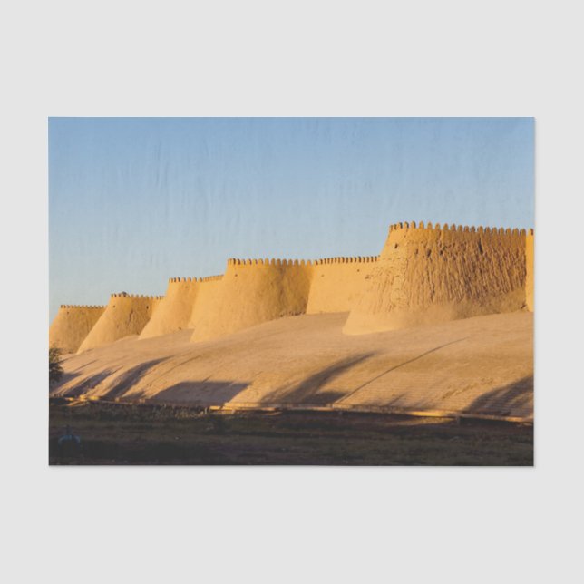 Khiva City Wall - Uzbekistan Tissue Paper (Front)
