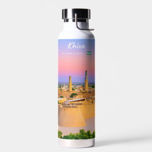Khiva, Uzbekistan - Ancient Fortress Skyline Water Bottle